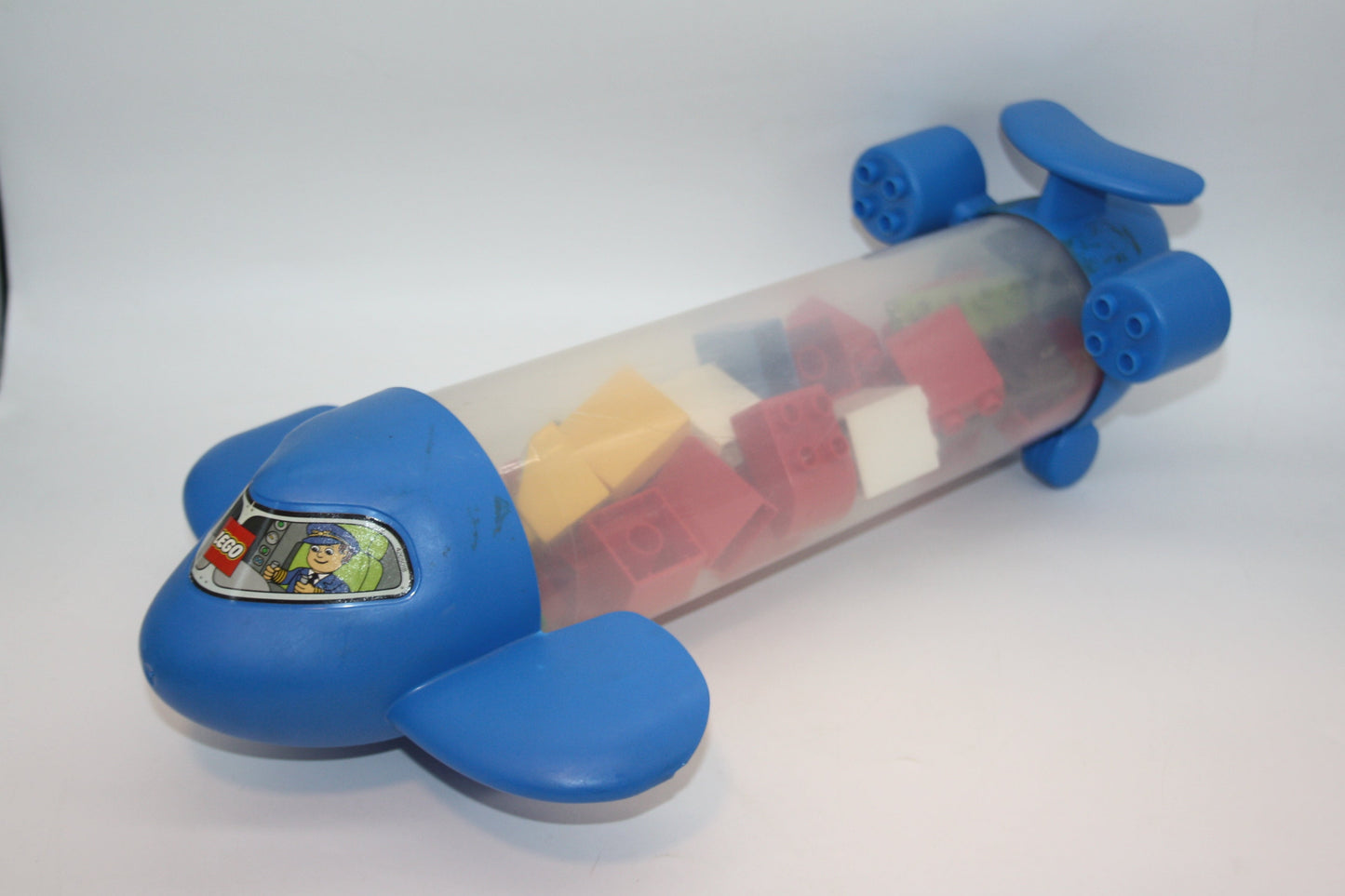 Duplo - Aufbewahrungs Jet/Flugzeug mit 200g Bausteinen