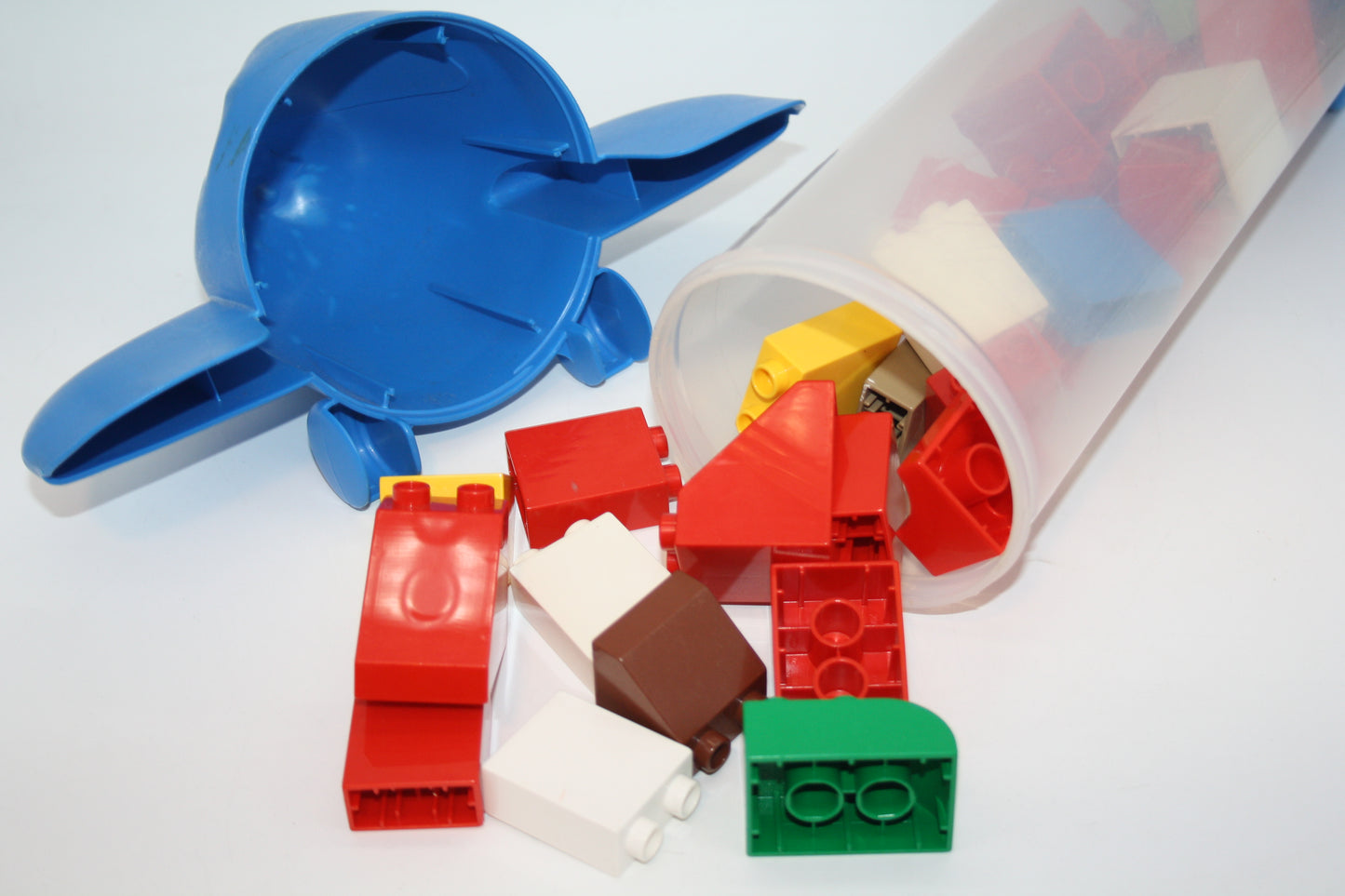 Duplo - Aufbewahrungs Jet/Flugzeug mit 200g Bausteinen