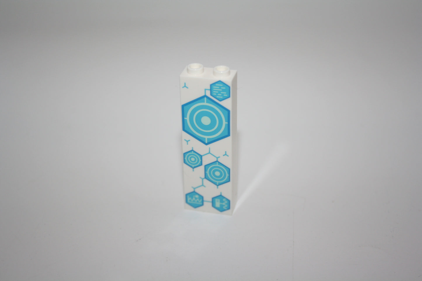 LEGO® - 1x2x5 Brick/Stein - Zielscheiben aus 76212 - bedruckt/beklebt - weiß