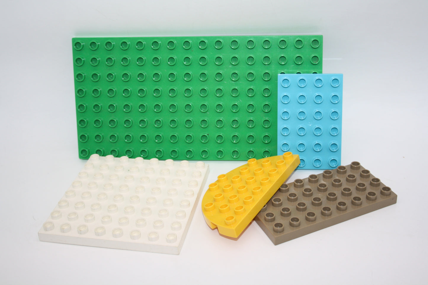 Duplo - 5x Bauplatten Sparpaket - zufällige Farben & Formen - Bauplatten - Grundplatten