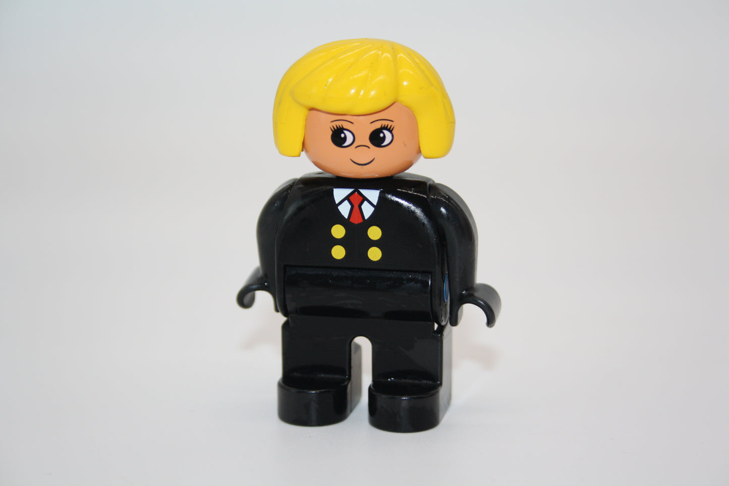 Duplo - Lokführerin alt - schwarze Hose/schwarzes Hemd - Frau - Figur