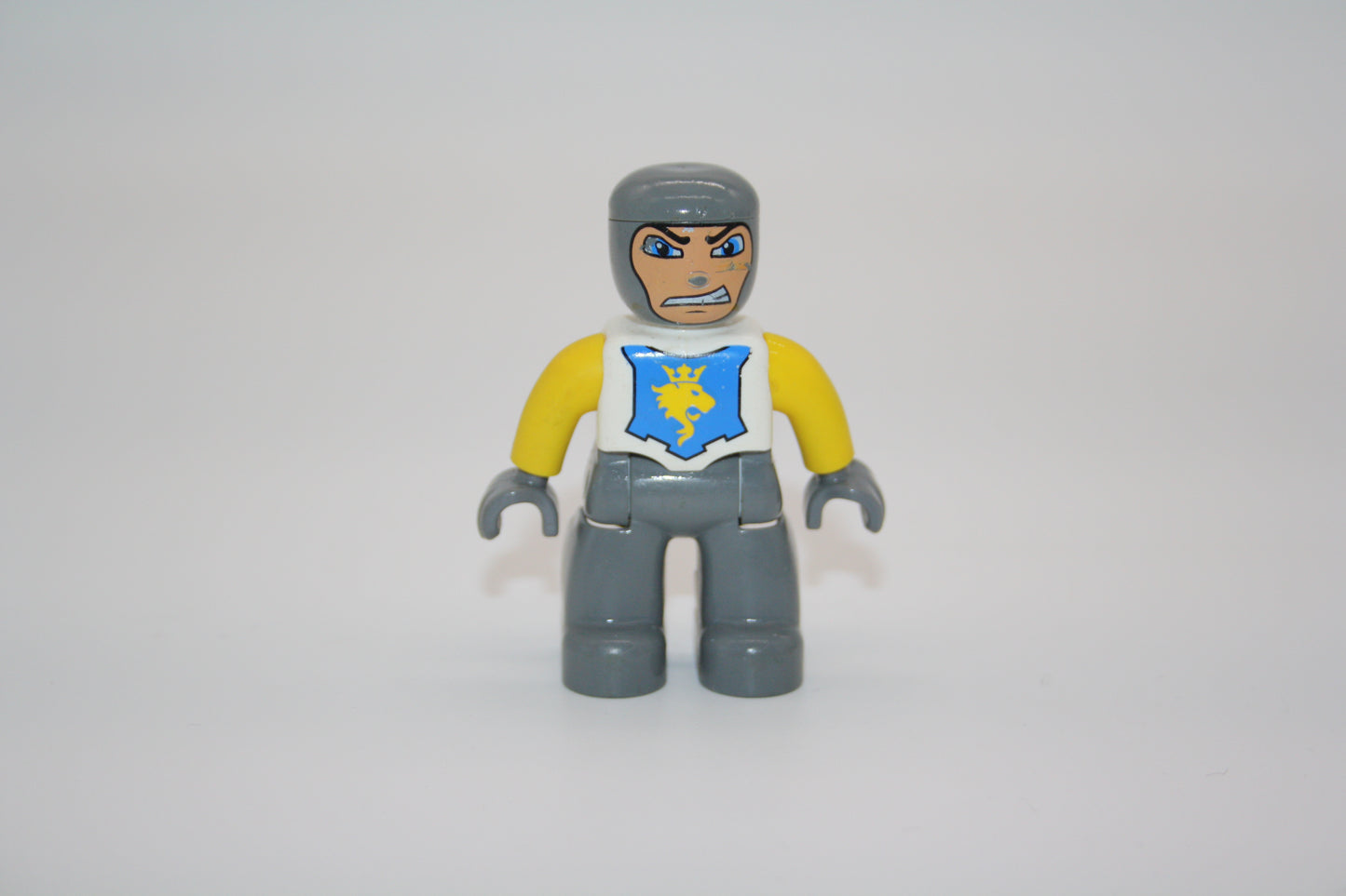 Duplo - Ritter - blau/gelb/weiß Löwe - Mann - Figur