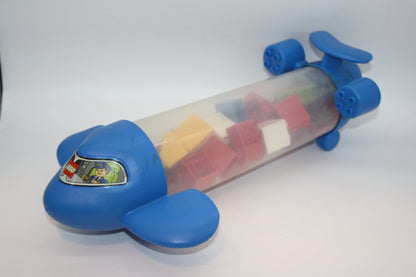 Duplo - Aufbewahrungs Jet/Flugzeug mit 200g Bausteinen