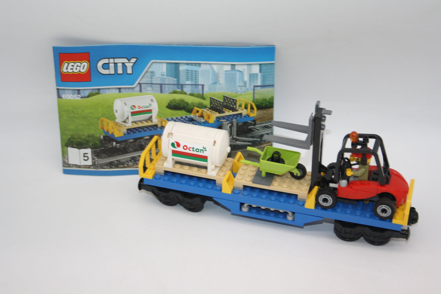 LEGO® City/Eisenbahn - Güterwaggon mit Gabelstapler aus 60052 - Waggon/Wagon - inkl. BA