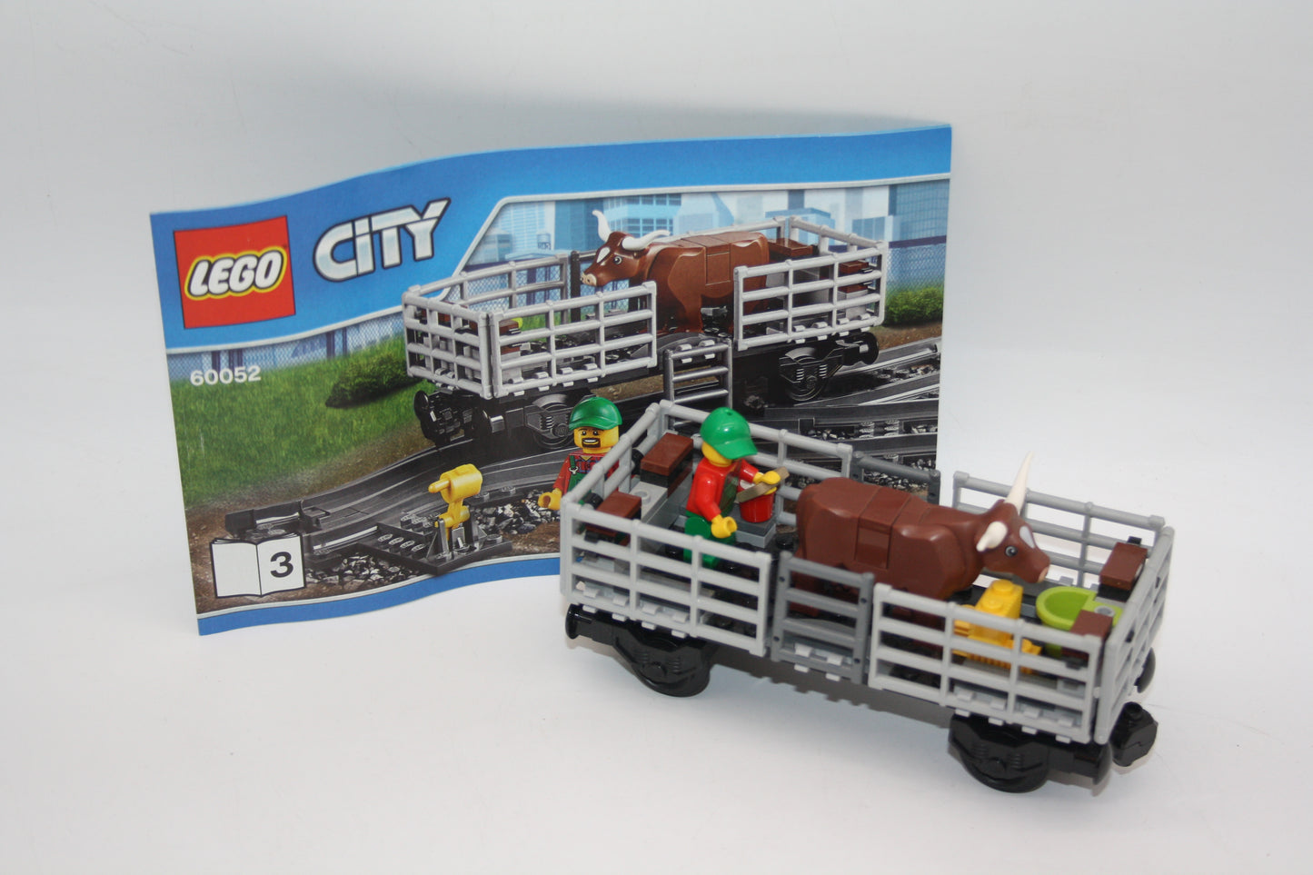 LEGO® City/Eisenbahn - Viehwagen aus 60052 - Waggon/Wagon - inkl. BA