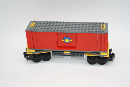 LEGO® Eisenbahn 9V - roter Postwagen/Container - aus 7939 - Waggon/Wagon