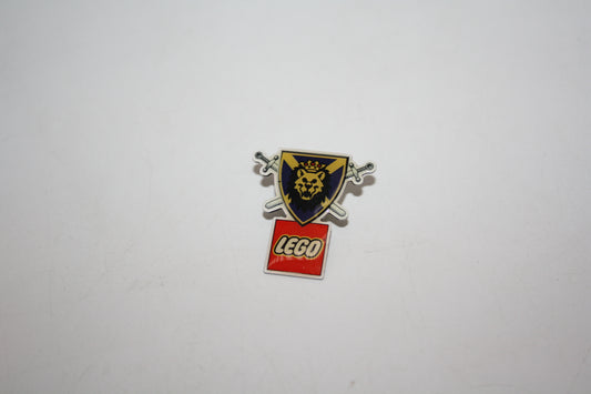 LEGO® Merchandise - Anstecker, Knights‘ Kingdom I Löwenschild mit gekreuzten Schwertern und LEGO Logo - Pin994