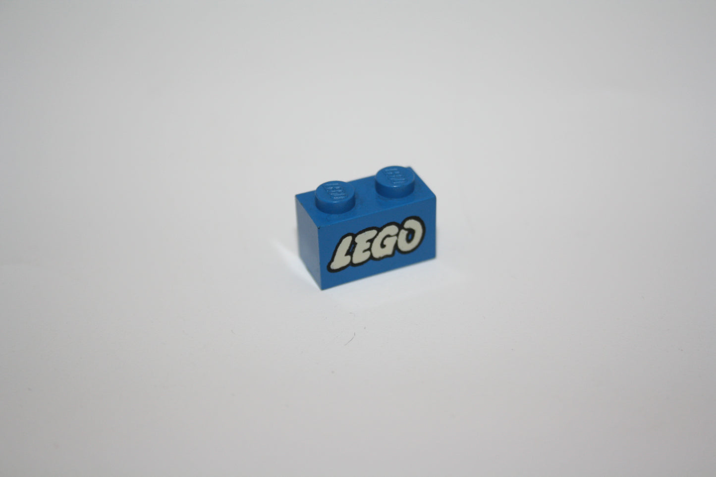 LEGO® - 1x2 Brick - LEGO Logo - bedruckt/beklebt - blau