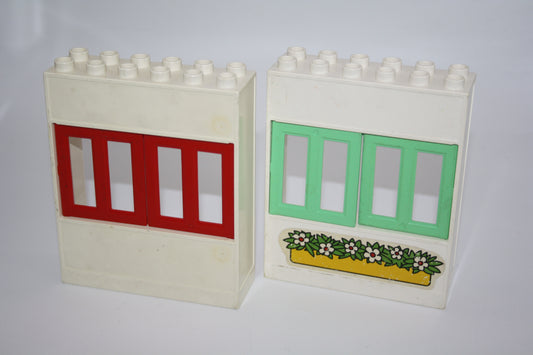 Duplo - Hauswand mit Fenster f. Puppenhaus - versch. Farben - Einrichtung/Möbel