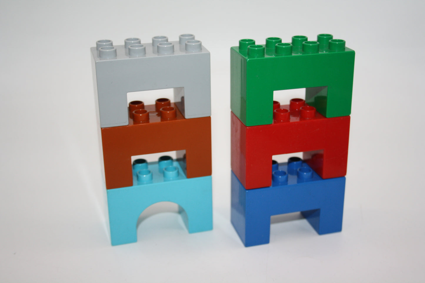 Duplo - 6x Stützsteine 2x4 Noppen - versch. Farben - Sparpakete