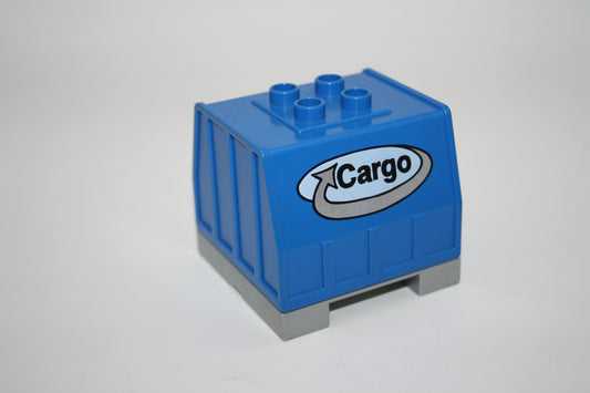 Duplo - Intelli Cargo Container (für 4x8 Wagons) - blau - Eisenbahn - Ersatzteile