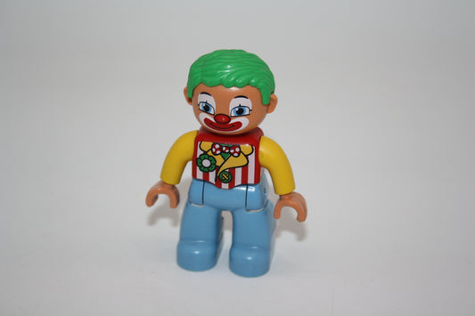 Duplo - Zirkus Clown - hellblaue Hose/rote Weste - Mann - Figur