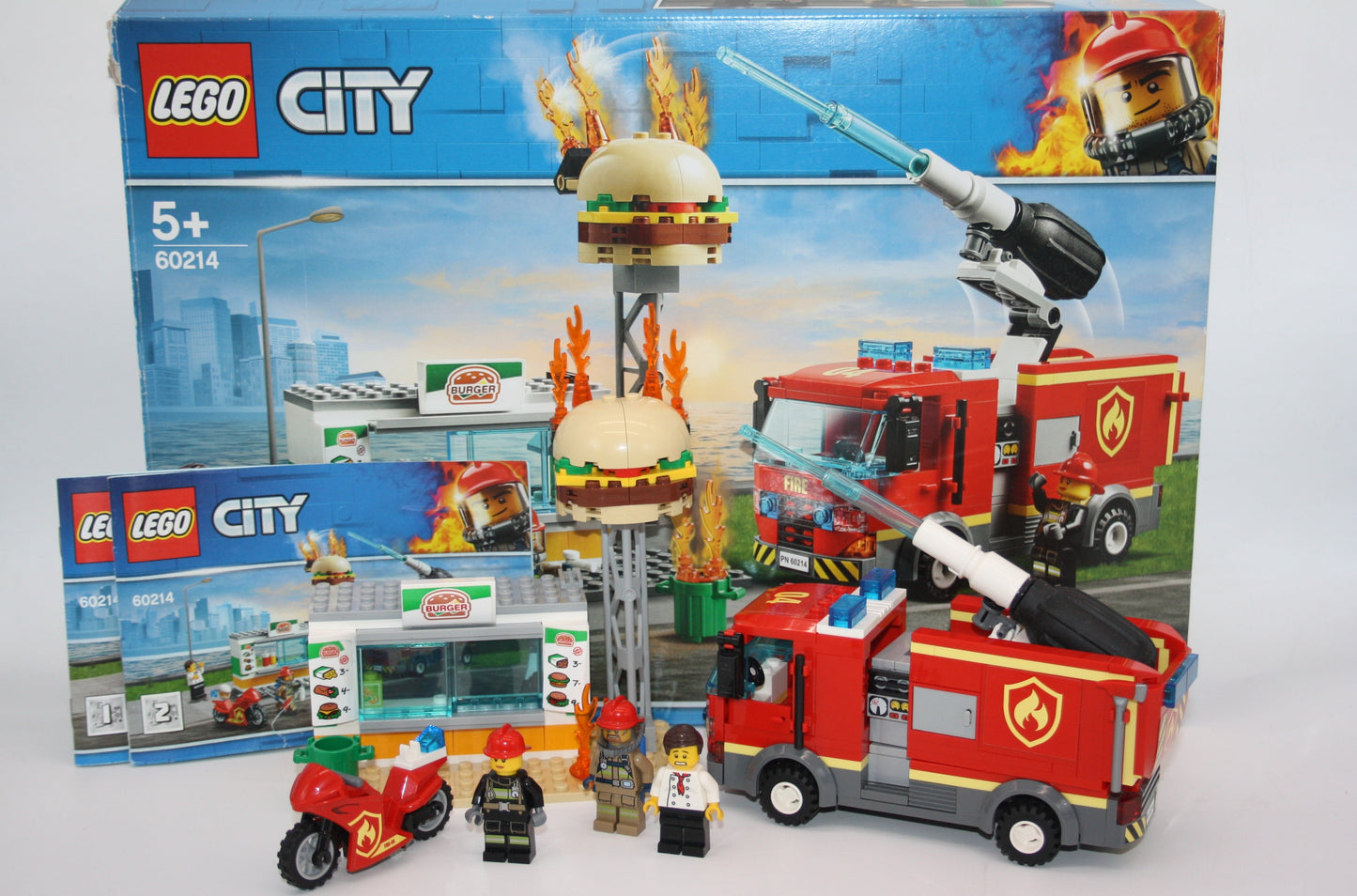 LEGO® - City - Set 60214 Feuerwehreinsatz im Burger-Resturant - inkl. BA & OVP