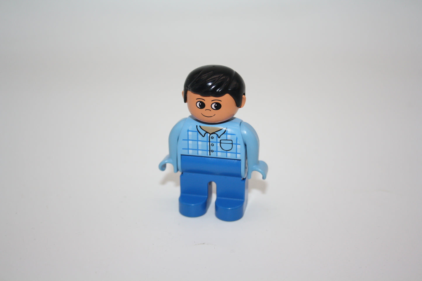 Duplo - Mann alt - blaue Hose/hellblaues Hemd - Figur - alte Serie