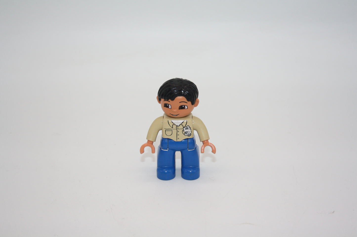 Duplo - Mann - blaue Hose, beiges Oberteil - neue Serie - Figur