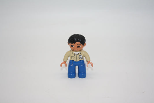 Duplo - Mann - blaue Hose, beiges Oberteil - neue Serie - Figur