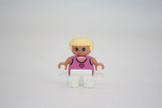 Duplo - Mädchen - weiße Hose/pinkes Oberteil - Figur