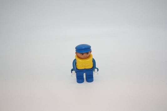 Duplo - Matrose m. Schwimmweste - Seefahrer - blaue Hose/blaues Oberteil - Mann - Figur