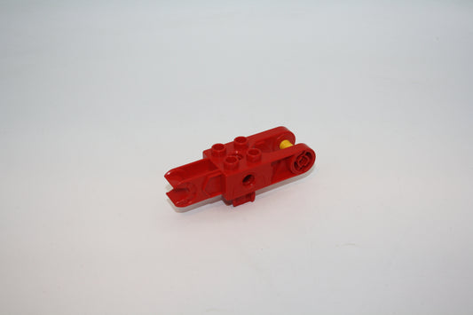 Duplo Toolo - Arm 2x6 mit dreieckiger Stellschraube und Clip-Enden und Clip oben - tolarm01 - rot - Ersatzteil