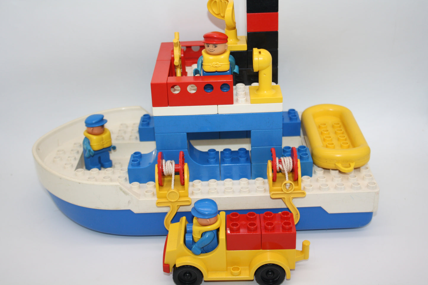 Duplo Set - 2649 Fährschiff/Fähre mit Auto und Rettungsboot - Schiffe/Boote