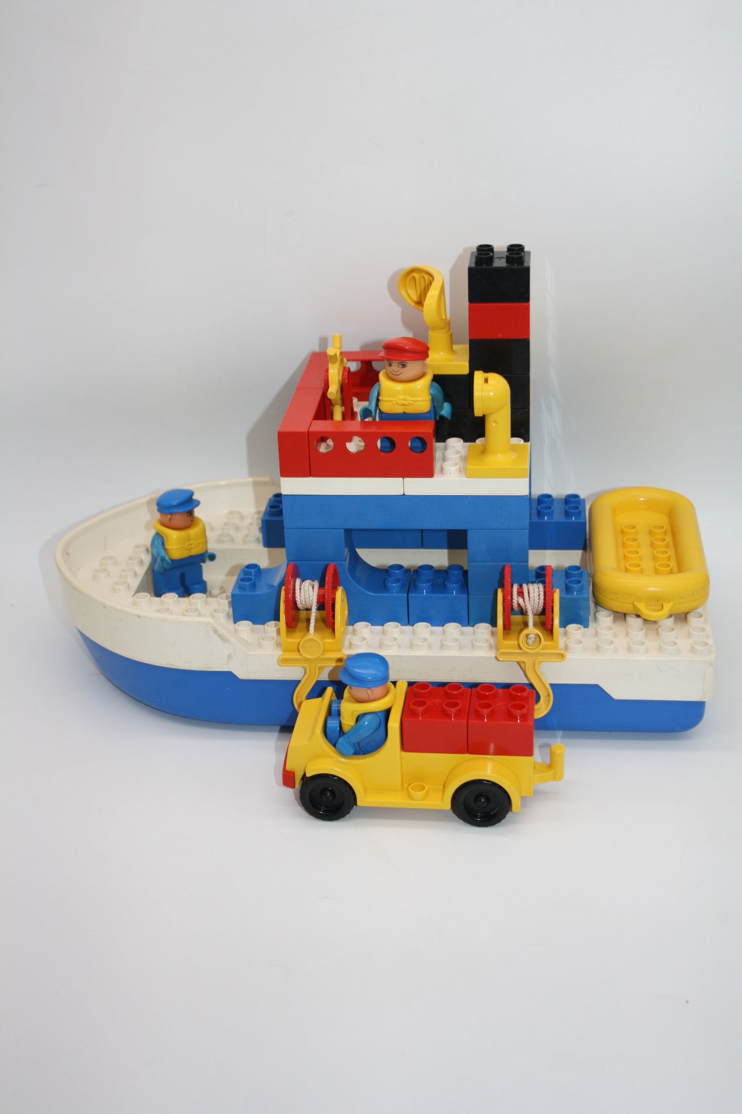 Duplo Set - 2649 Fährschiff/Fähre mit Auto und Rettungsboot - Schiffe/Boote