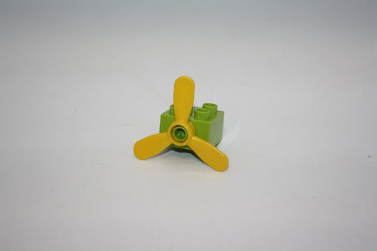 Duplo - Propeller/Ventilator - roter seitlich - limettengrün-gelb - Einrichtung - Bauelement