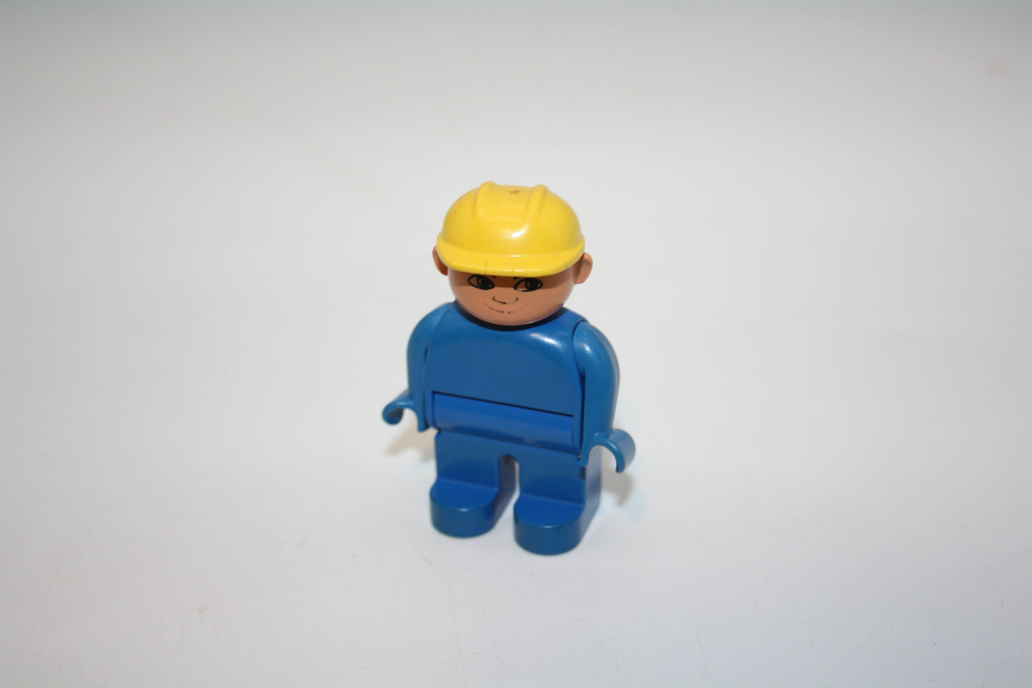 Duplo - Bauarbeiter alt ohne Aufdruck - blaue Hose/blaues Oberteil/gelber Helm  - Mann - Figur