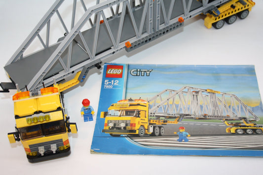 LEGO® - City Set - 7900 Schwerlasttransporter - Brückentransporter - inkl. BA