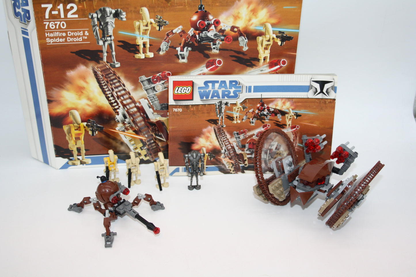 LEGO® - Star Wars - Set 7670 Hailfire Droid & Spider Droid - inkl. BA & OVP