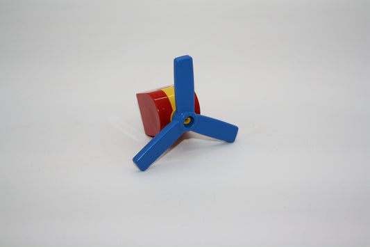 Duplo - beweglicher Propeller/Ventilator  - rot/blau - Einrichtung - Bauelement