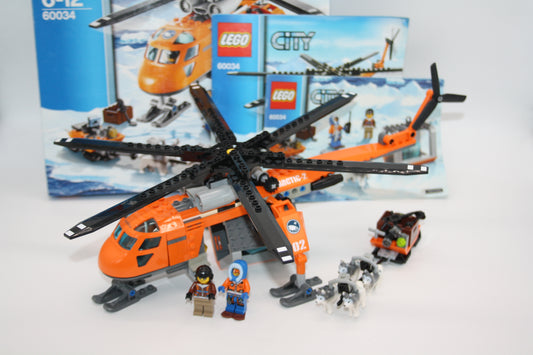 LEGO® - City Set - 60034 Arktis-Helikopter mit Hundeschlitten - Arktis Sets - inkl. BA & OVP