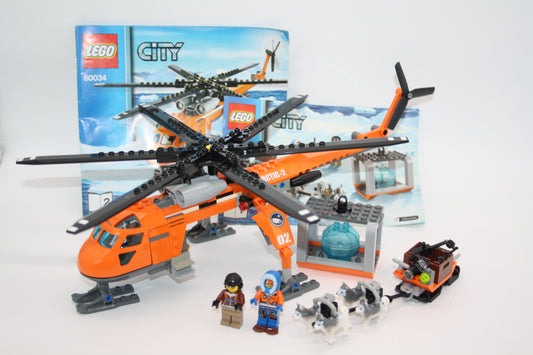 LEGO® City Set - 60034 Arktis-Helikopter mit Hundeschlitten - Arktis Sets - inkl. BA