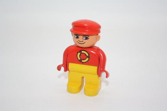 Duplo - Müllmann alte Serie - gelbe Hose/rotes Oberteil  - Mann - Figur