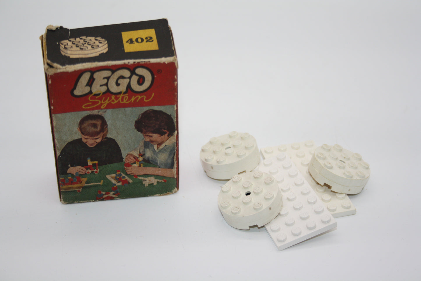 LEGO® Vintage - Set 402 weiße Platten - inkl. OVP