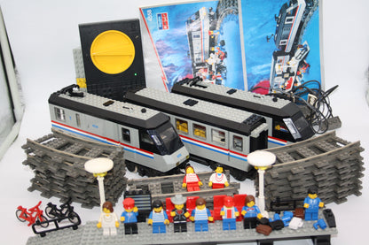 LEGO® Eisenbahn 9V - 4558 Metroliner - vollständig mit Schienen & Trafo - Sets - inkl. BA
