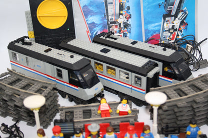 LEGO® Eisenbahn 9V - 4558 Metroliner - vollständig mit Schienen & Trafo - Sets - inkl. BA