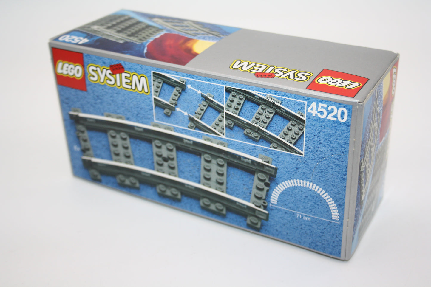 LEGO® Eisenbahn - Set 4520 - 8x gebogene 9V Schienen - Schienen/Gleise - neu/ungeöffnet