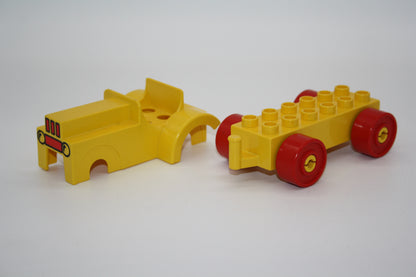 Duplo - Retro/Vintage Traktor/Trecker - gelb - Bauernhof - Fahrzeuge