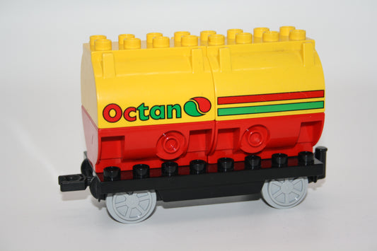 Duplo - Octan Tankwagen - rot/gelb - Eisenbahn - Wagon/Waggon