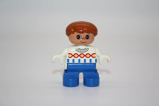 Duplo - Junge - blaue Hose/weißes Oberteil - Figur