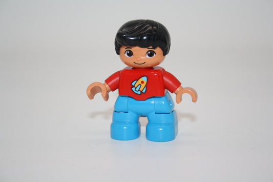 Duplo - Junge - Rakete auf Oberteil - Lian - Figur