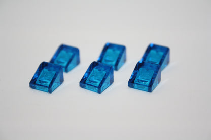 LEGO® - 1x1x2/3 Schrägstein/Käseecke/Slope - transparent dunkelblau/dark blue - 64200 - Sonderstein - 6x-500x Sparpaket