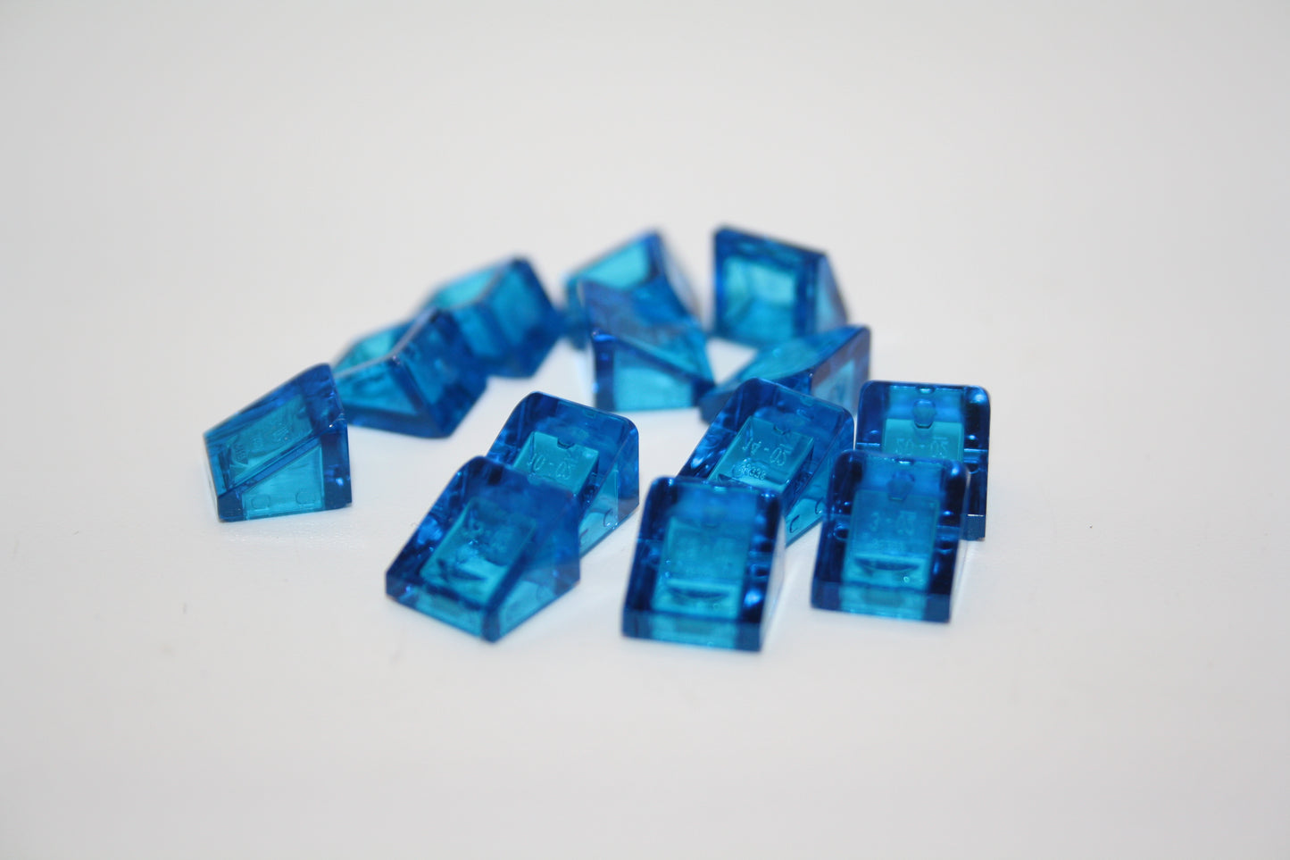 LEGO® - 1x1x2/3 Schrägstein/Käseecke/Slope - transparent dunkelblau/dark blue - 64200 - Sonderstein - 6x-500x Sparpaket