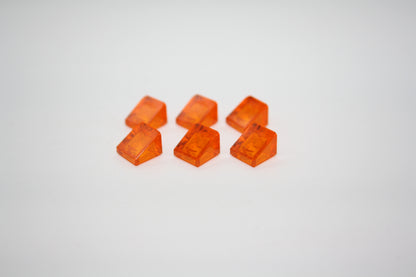 LEGO® - 1x1x2/3 Schrägstein/Käseecke/Slope - transparent orange - 64200 - Sonderstein - 6x-500x Sparpaket