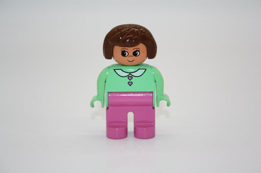 Duplo - Frau alt - pinke Hose/mintes Oberteil - Figur