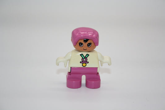 Duplo - Baby - pinke Hose/weißes Oberteil m. Schnuller - Figur