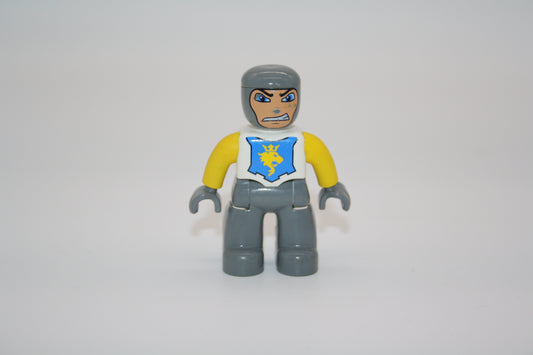 Duplo - Ritter - blau/gelb/weiß Löwe - Mann - Figur