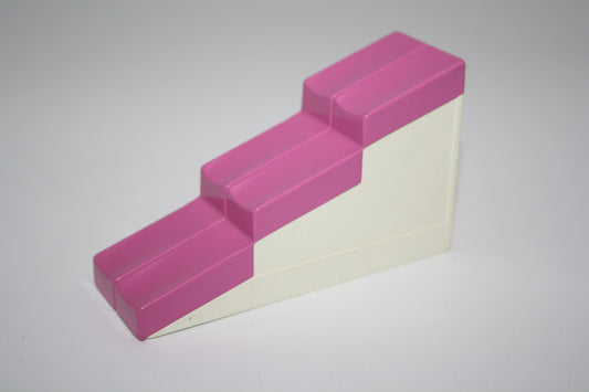 Duplo - Dach/Schrägdach für das alte Puppenhaus 2x6 - weiß/rosa - Bauelement - Ersatzteile