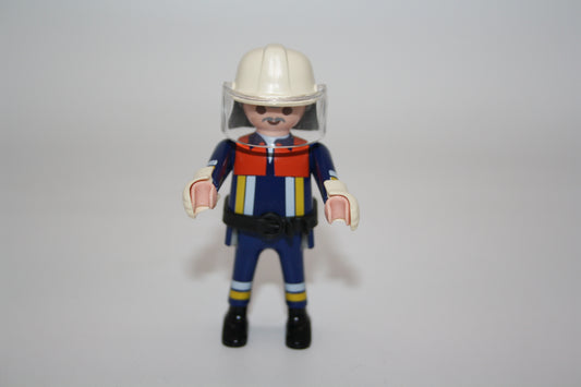 Playmobil® - Feuerwehrmann mit Helm - dunkelblau/orange