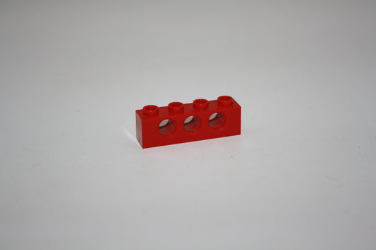 LEGO® Technik - 1x4 Brick/Stein/Lochbalken mit Loch/Löchern - rot - 3701 - Steine/Bricks